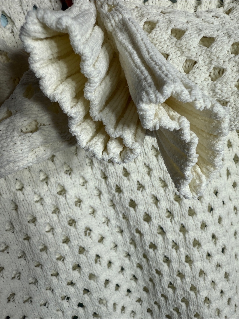 Torrid Chenille Pullover Sweater White Size 00 Large to XL – Cozy Knit - Picture 9 of 9